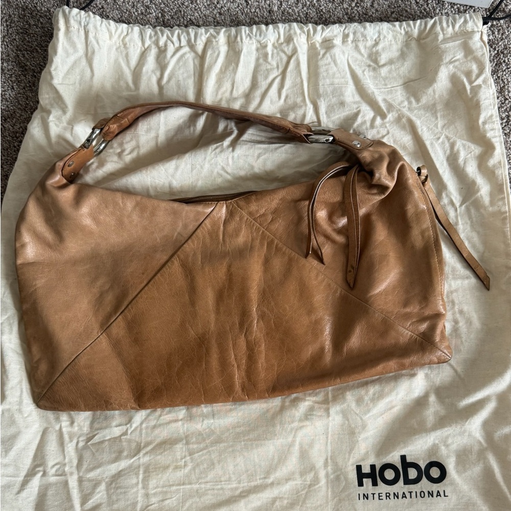 Hobo International Paulette  - Tan Leather Shoulder Bag - Vintage